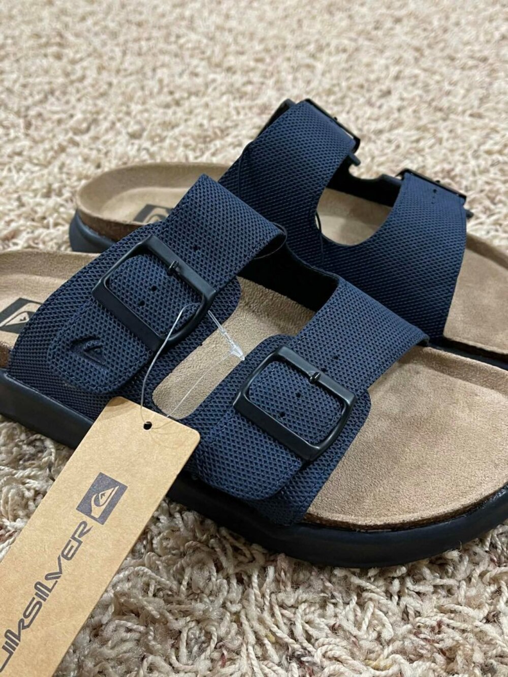 Quiksilver Embark Deck Slide Sandals Shoes Navy, Men’s Size 7 (New)